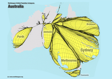 World Population Mapper Australia