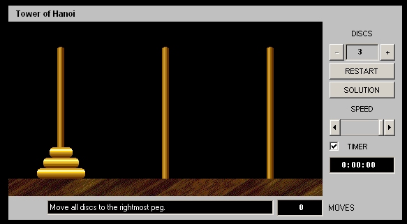 Online Tower of Hanoi