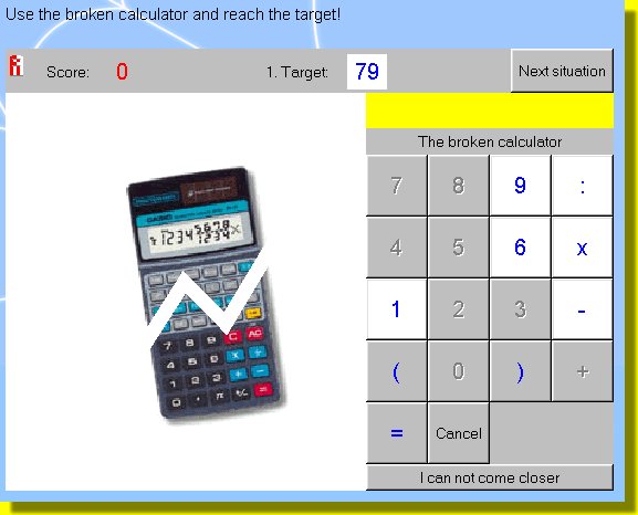 Excellent Broken Calculator Applet