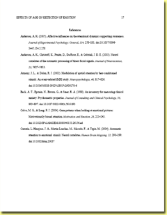 Apa style paper sample reference page