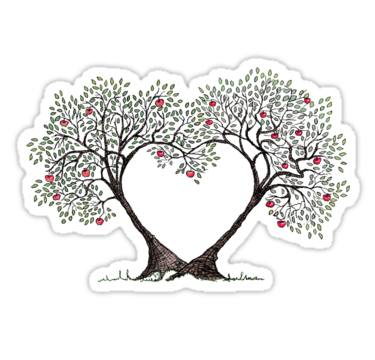 latest images of love. Latest Cool Sticker 'love trees' Sticker by vian