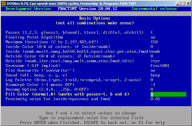 fractint basic options