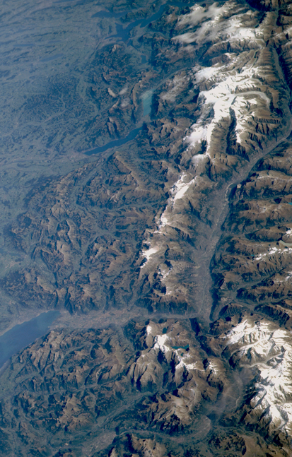 SWITZERLAND from space